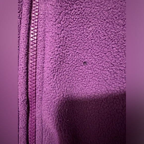 North Face purple full zip fleece jacket size L - Picture 2 of 10